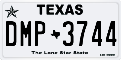 TX license plate DMP3744