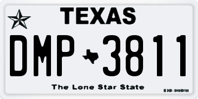 TX license plate DMP3811