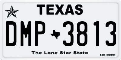 TX license plate DMP3813