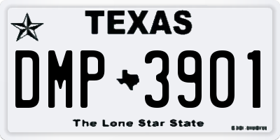 TX license plate DMP3901
