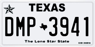 TX license plate DMP3941