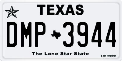 TX license plate DMP3944