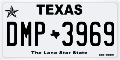 TX license plate DMP3969