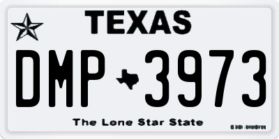 TX license plate DMP3973