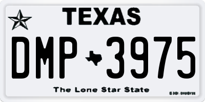 TX license plate DMP3975