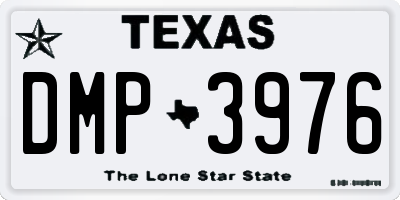 TX license plate DMP3976
