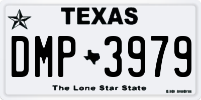 TX license plate DMP3979