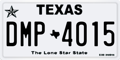 TX license plate DMP4015