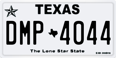 TX license plate DMP4044