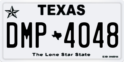 TX license plate DMP4048
