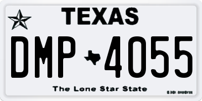 TX license plate DMP4055