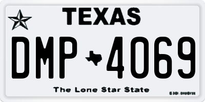 TX license plate DMP4069