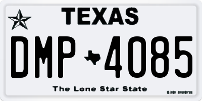 TX license plate DMP4085