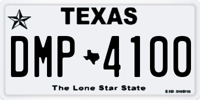 TX license plate DMP4100