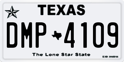 TX license plate DMP4109