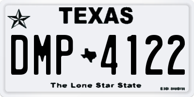 TX license plate DMP4122