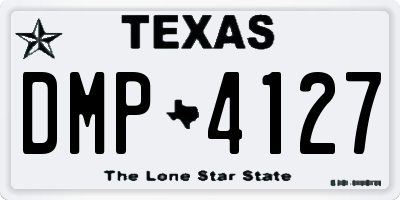 TX license plate DMP4127