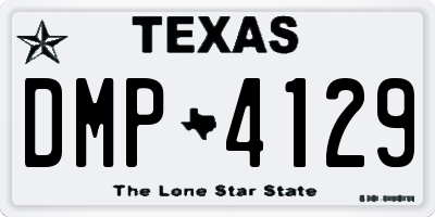 TX license plate DMP4129