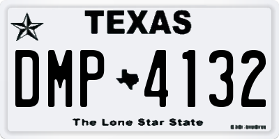 TX license plate DMP4132