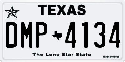 TX license plate DMP4134