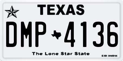 TX license plate DMP4136