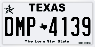 TX license plate DMP4139