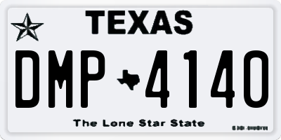 TX license plate DMP4140