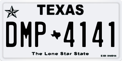 TX license plate DMP4141