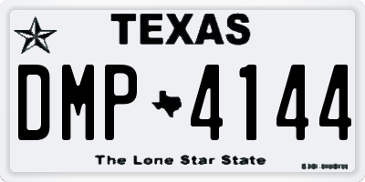 TX license plate DMP4144