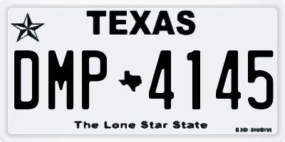 TX license plate DMP4145
