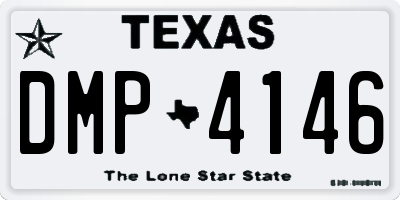 TX license plate DMP4146
