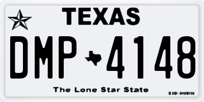 TX license plate DMP4148
