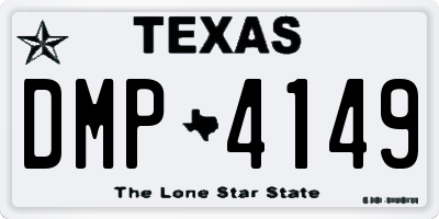 TX license plate DMP4149