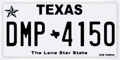 TX license plate DMP4150