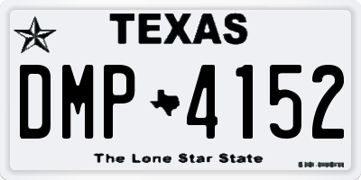 TX license plate DMP4152