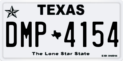 TX license plate DMP4154