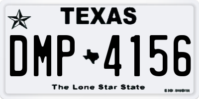 TX license plate DMP4156