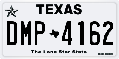 TX license plate DMP4162