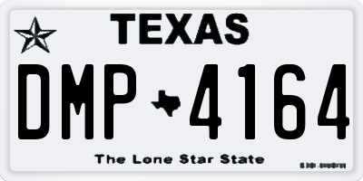 TX license plate DMP4164