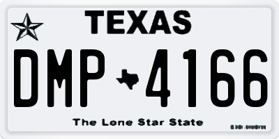 TX license plate DMP4166