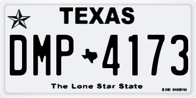 TX license plate DMP4173