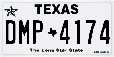 TX license plate DMP4174