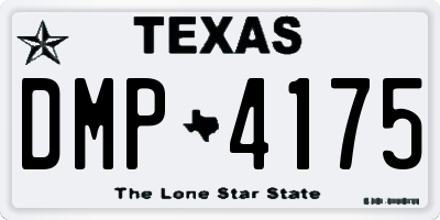 TX license plate DMP4175