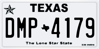 TX license plate DMP4179