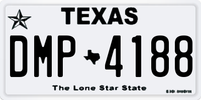 TX license plate DMP4188
