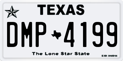 TX license plate DMP4199