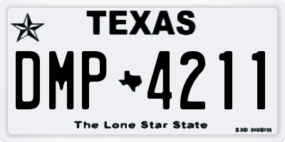 TX license plate DMP4211