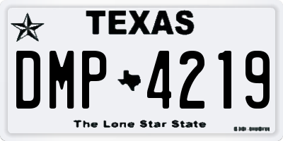 TX license plate DMP4219