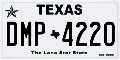 TX license plate DMP4220