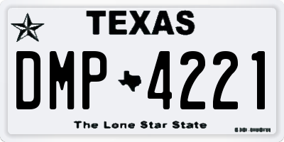 TX license plate DMP4221
